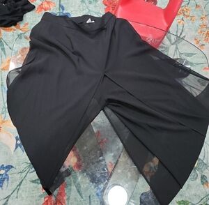 Chic Flowing Black Dress Pants